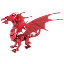 METAL EARTH ICONX - DRAGON ROUGE, 2 FEUILLES
