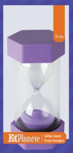 SABLIER KP LARGE MAUVE 10 MINUTES