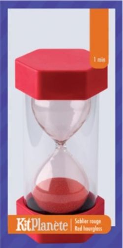 SABLIER KP LARGE ROUGE 1 MINUTE
