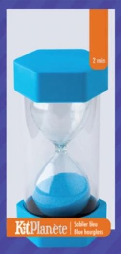 SABLIER KP LARGE BLEU 2 MINUTES