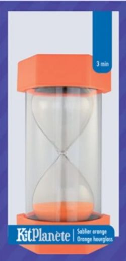 SABLIER KP LARGE ORANGE 3 MINUTES
