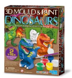 MOULER ET PEINTURER - DINOSAURES 3D