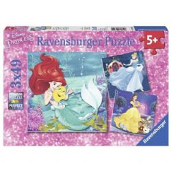 RAVENSBURGER CASSE-TÊTE 3 X 49 PIÈCES - DISNEY AVENTURE DES PRINCESSES #09350