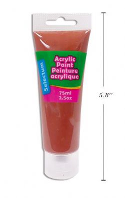 PEINTURE ACRYLIQUE BRUN EN TUBE FORMAT 75ML