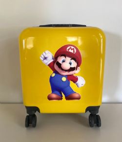 VALISE DELUXE MARIO BROS JAUNE AVEC SERRURE 18