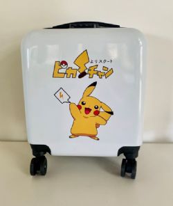 VALISE DELUXE POKEMON PIKACHU BLANCHE AVEC SERRURE 18