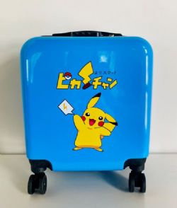 VALISE DELUXE POKEMON PIKACHU BLEU AVEC SERRURE 18