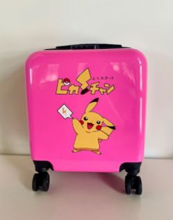 VALISE DELUXE POKEMON PIKACHU ROSE AVEC SERRURE 18